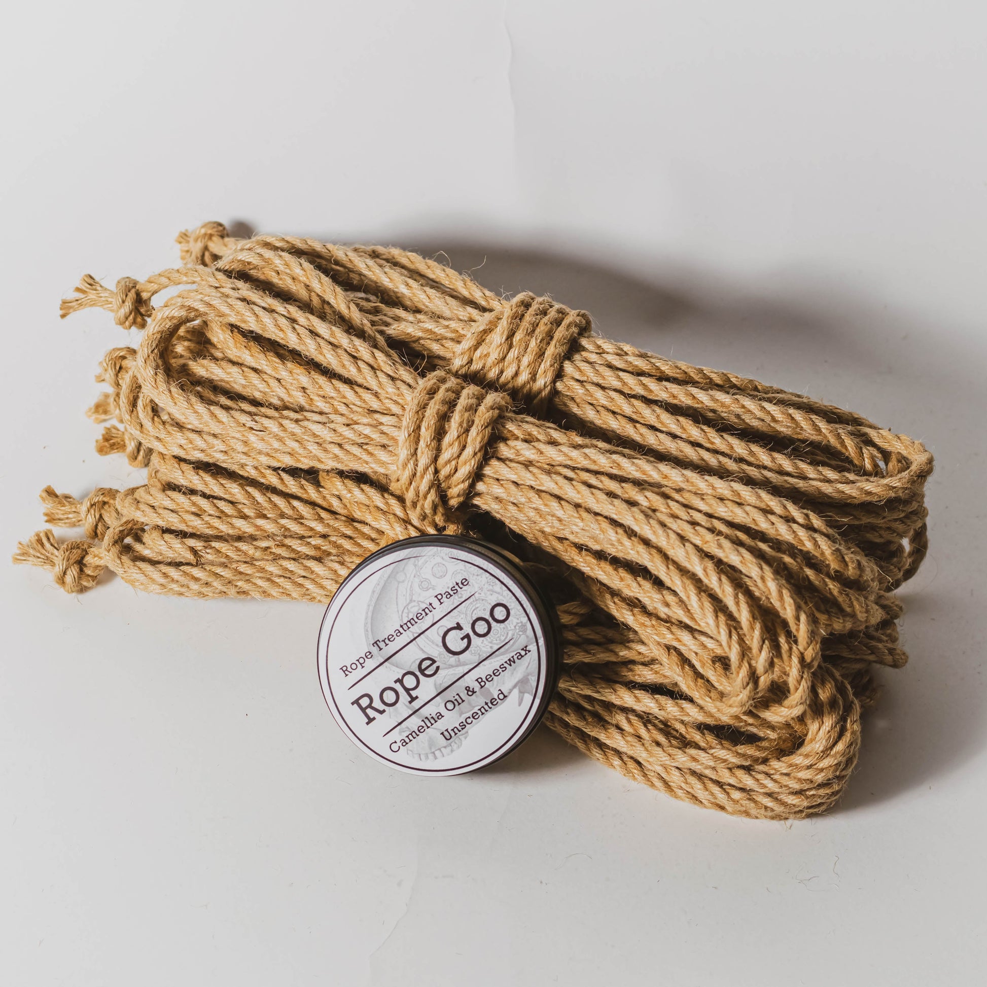 Raw - 6mm Jute Rope Shibari Rope 4 ropes with Goo 